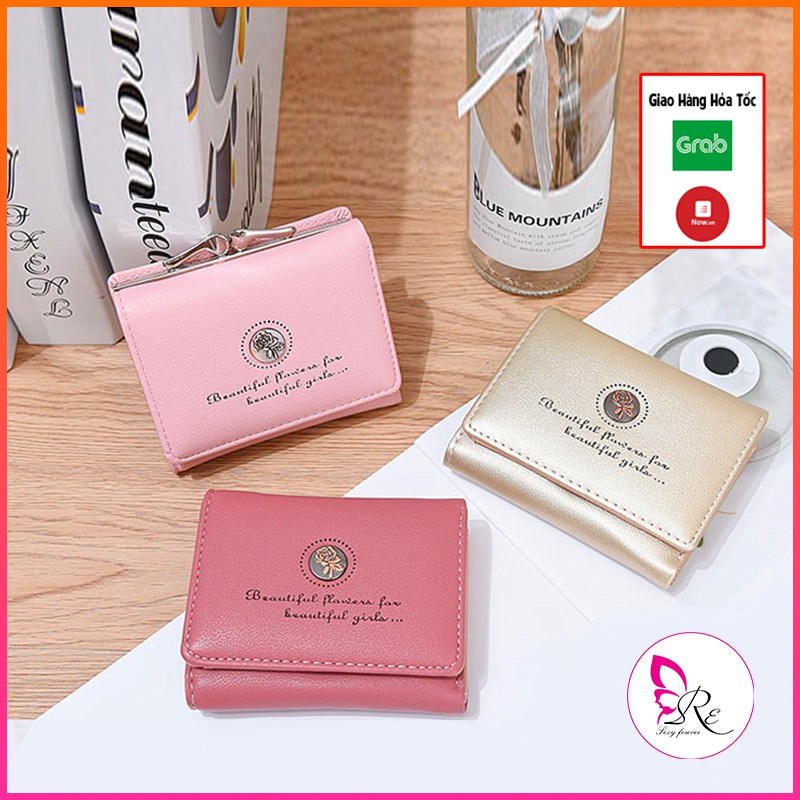 VÍ NỮ HỌA TIẾT CẦM TAY DÁNG MINI NHỎ GỌN THỜI TRANG HÀN QUỐC VN08 | BigBuy360 - bigbuy360.vn