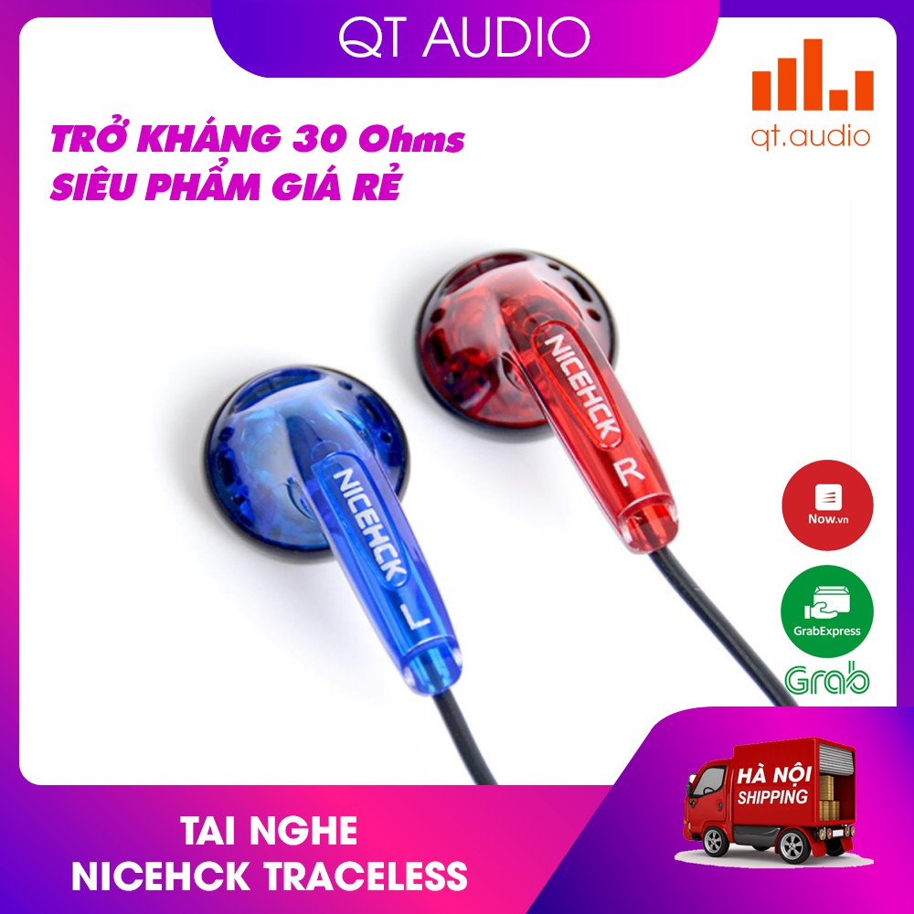 Tai nghe earbuds Nicehck Traceless, siêu phẩm giá rẻ chất âm thì cực hay, chân cắm 3.5mm