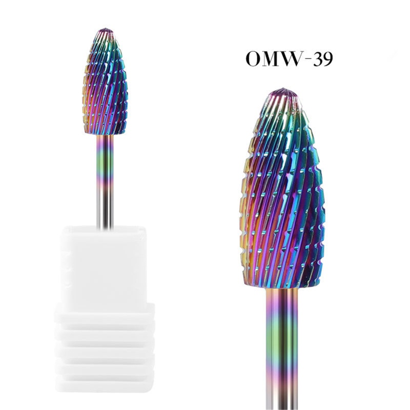 Set Đầu Mài Móng Acrylic Loại Bỏ Lớp Sơn Móng Kích Thước 3 / 32 &quot;time * Machine
