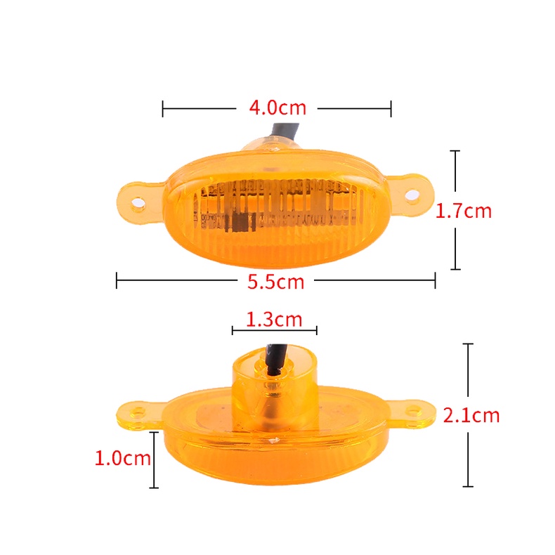 Đèn LED Gắn Phía Trước Lưới Tản Nhiệt Màu Hổ Phách Cho Xe Hơi