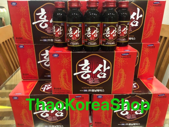 Nước Hồng Sâm Chai Hàn Quốc(KOREAN RED GINSENG DRINK)