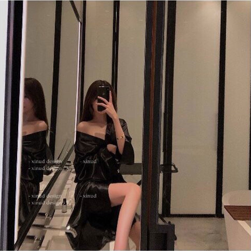 Áo Choàng Ngủ Dáng Rộng Bằng Lụa Mỏng Thời Trang Xuân Hè Quyến Rũ Cho Nữ