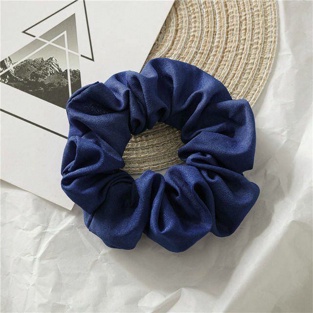 Dây buộc tóc scrunchies vải chiffon nhiều màu