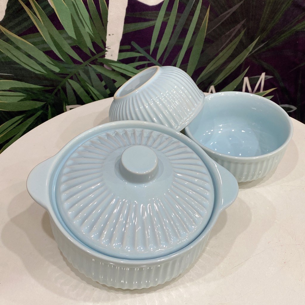 Bộ bát đĩa decor set ăn mì siêu đẹp