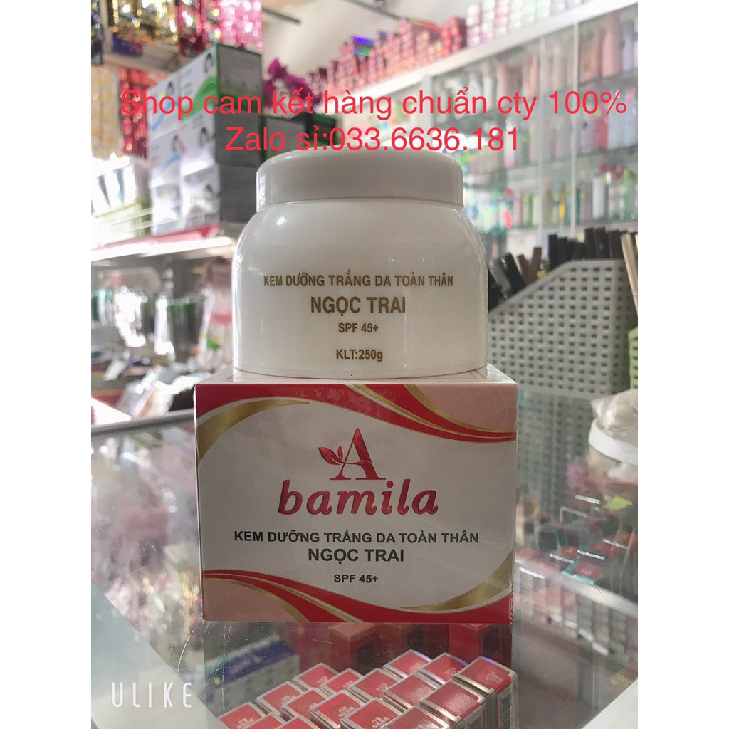 kem trắng da toàn thân  body bamila 250g [ chuẩn hàng 100%]