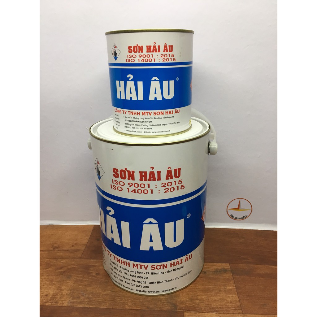 Sơn lót chống rỉ Epoxy Hải Âu màu Đỏ nâu Ep 502 (5L/Bộ)