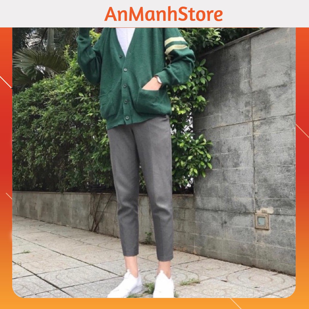 (6 MÀU) Quần vải nam dáng Hàn Quốc ống côn co dãn | BigBuy360 - bigbuy360.vn