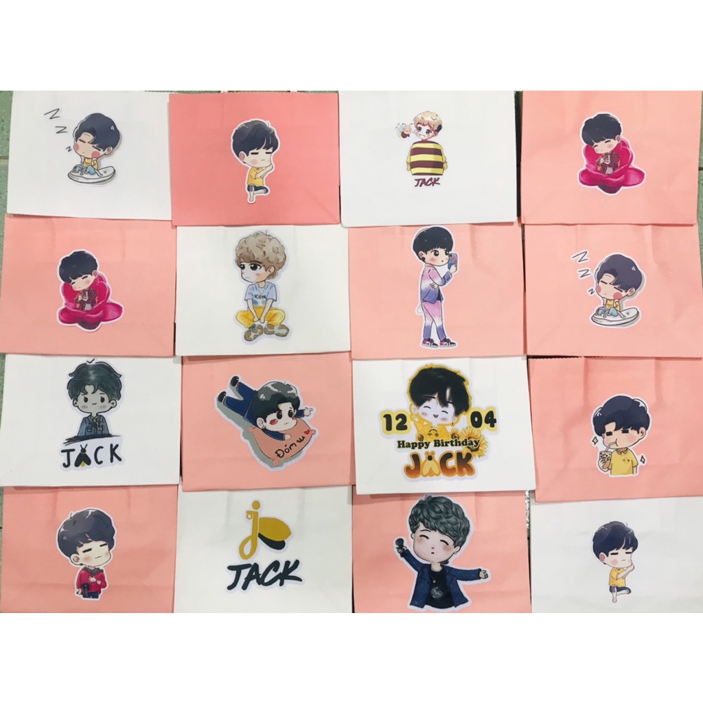 Túi giấy bangtan TGI1 blackpink twice wanna one exo J97 jack sơn tùng mtpchấm bi Thần tượng idol kpop 14x18cm