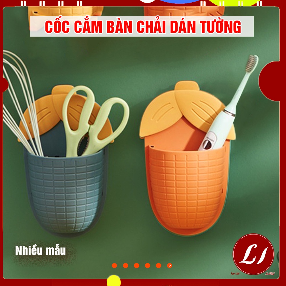 Cốc dán tường cắm bàn chải BẮP NGÔ chắc chắn, bền đẹp