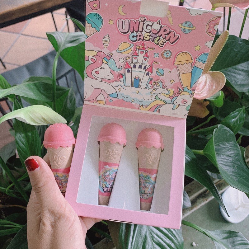 ( Tặng gương mini ) SET QUE KEM UNICORN | Thế Giới Skin Care