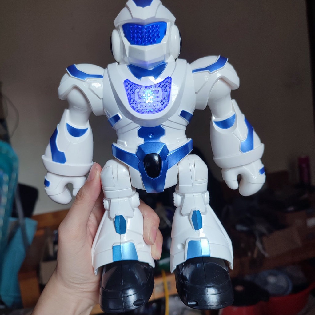 Đồ chơi Robot điều khiển từ xa thông minh  dùng pin, có âm thanh và ánh sáng