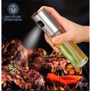 Bình xịt dầu ăn thuỷ tinh 100ml - tiện ích chiên nướng tại nhà bếp - shopmauxinh