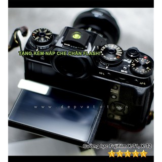 Cường lực Fujifilm X-T1, X-T2 , X-T3 , X-T4 , X-H1  tặng Hot shoe