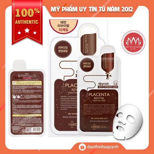 Mặt nạ nhau thai cừu MediHeal Clinic Placenta Revital Essential Mask