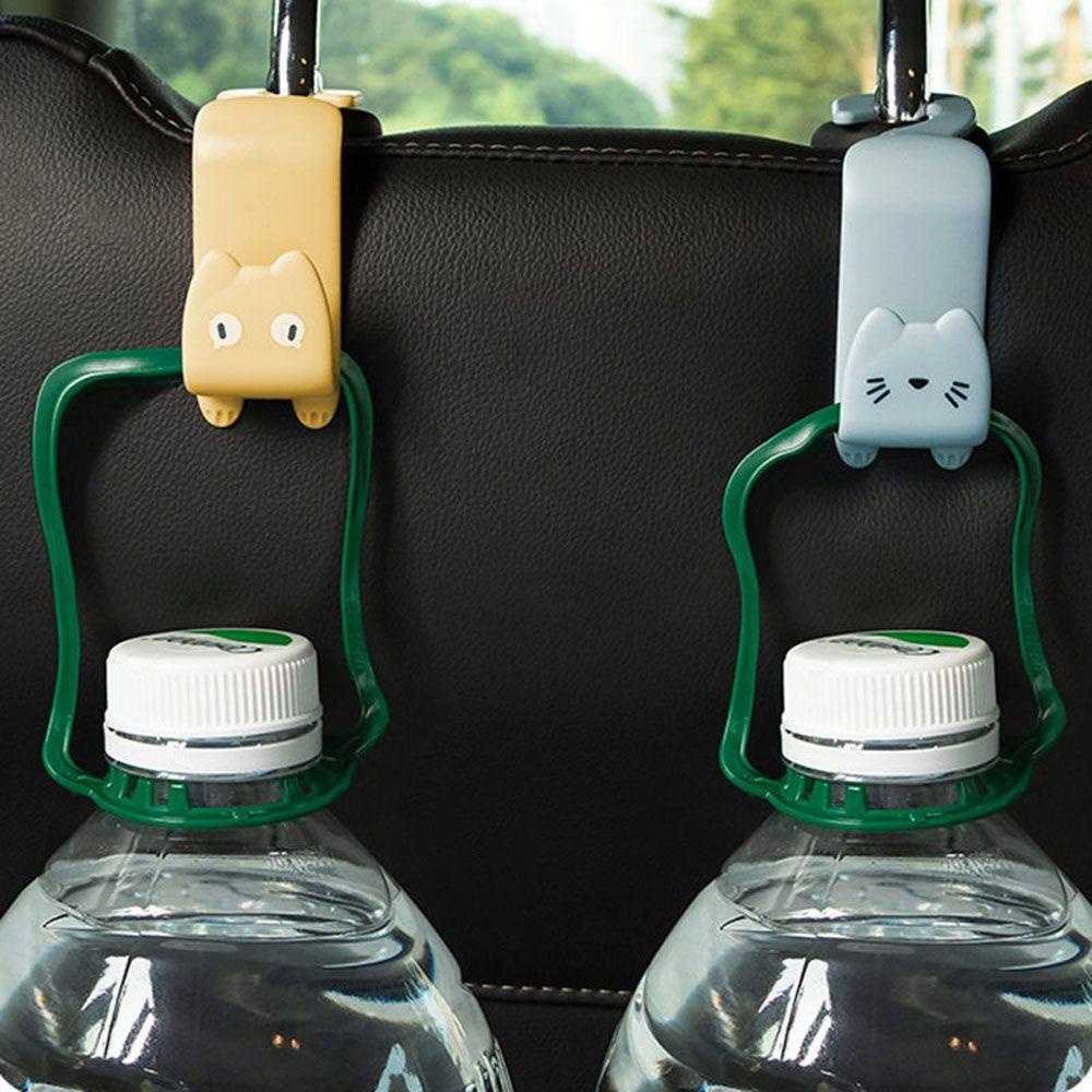 Set 2 móc treo đồ gắn tựa đầu sau ghế ngồi xe hơi bền bỉ phổ biến nhiều màu sắc sáng tạo đa năng chất lượng cao
