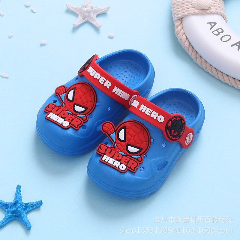 [ ẢNH THẬT ] Dép sục Siêu Nhân Spiderman chống trượt chống trơn cho bé Siêu Hot