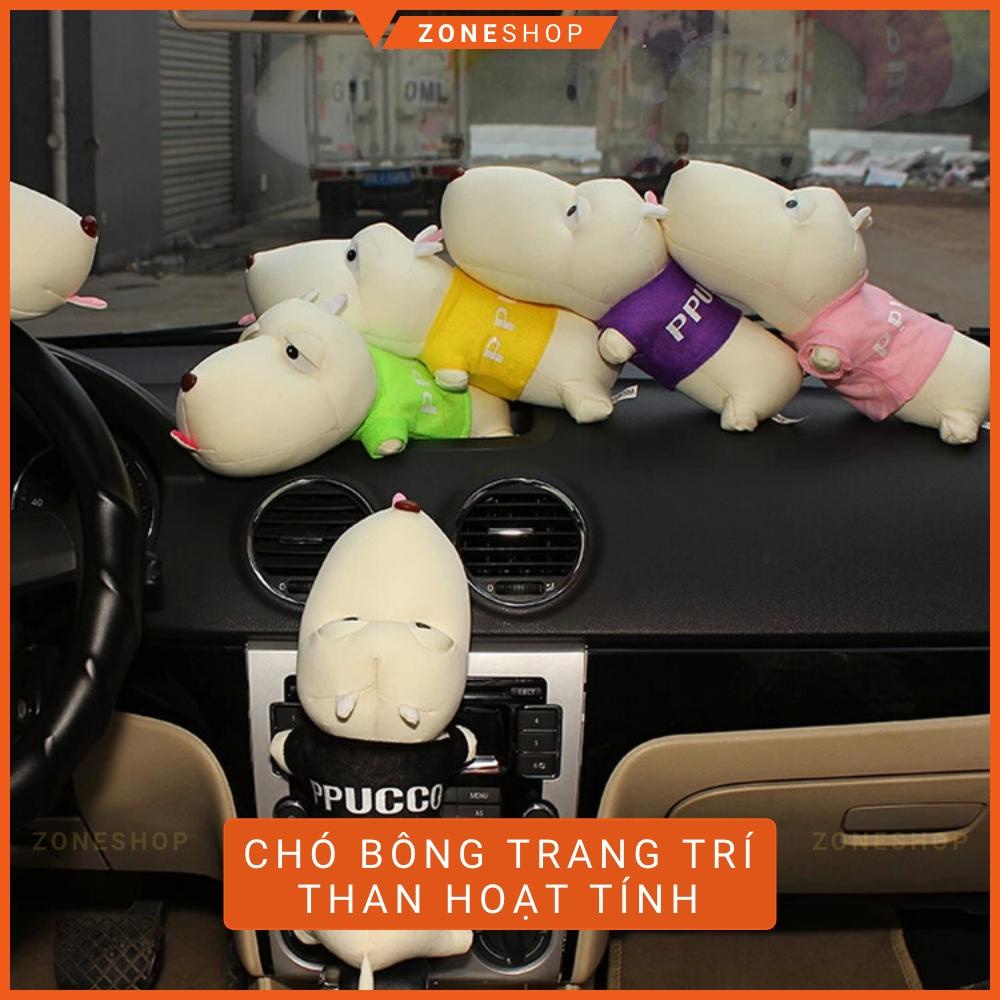 Chó bông than hoạt tính khử mùi, hút ẩm trang trí trong xe ô tô kiểu dáng vui nhộn ZONE SHOP