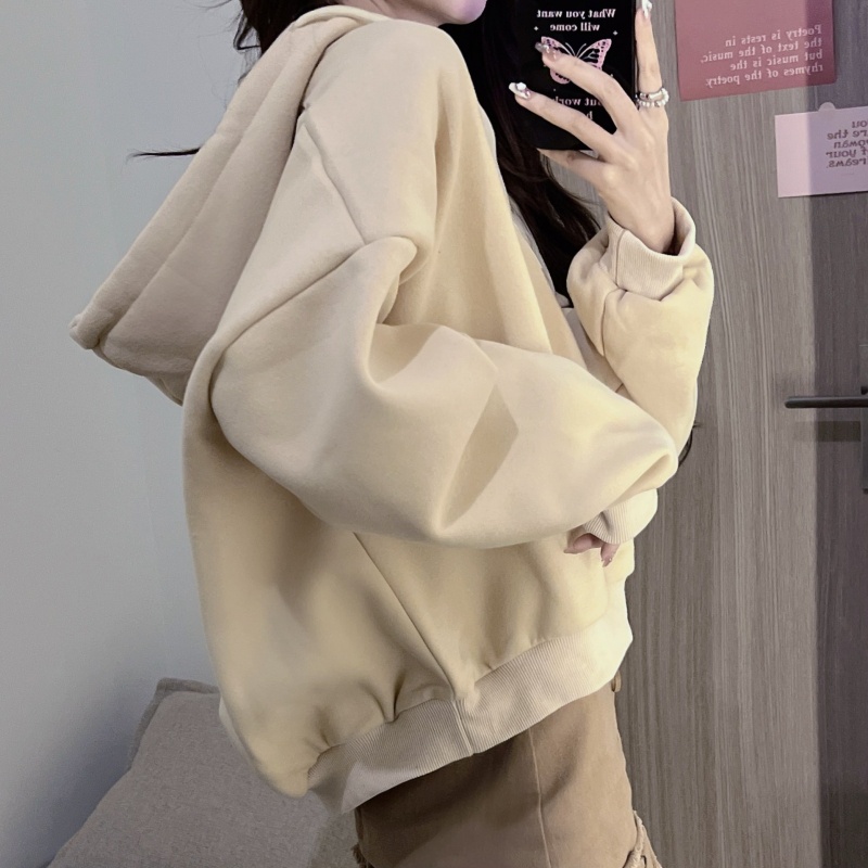 Áo hoodie SUXI màu sắc thời trang mùa thu cho nữ