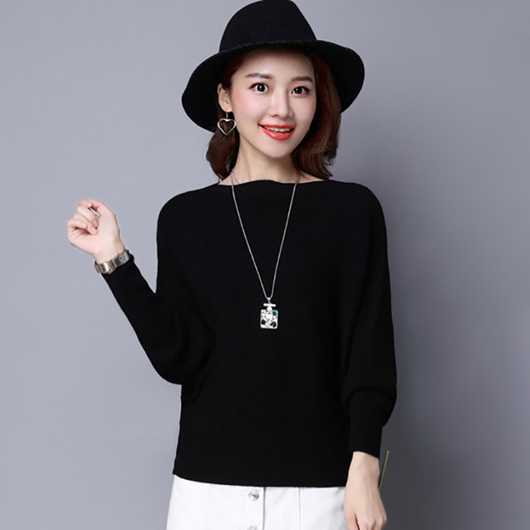 Áo Len Nữ Dáng Rộng Cổ Cao Tay Cánh Dơi Mặc Mùa Thu Đông