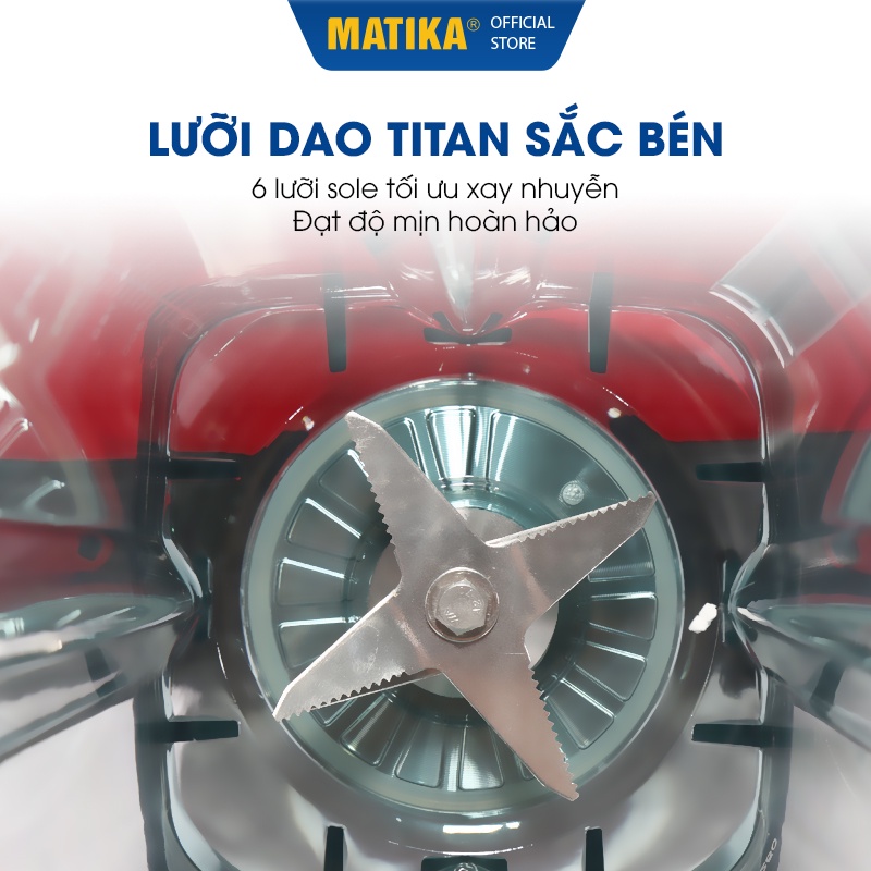 Máy Xay Công Nghiệp Đa Năng MATIKA 2L - 1500W MTK-3152