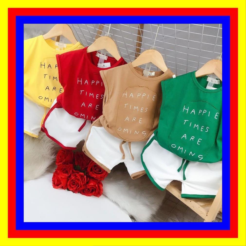 Bộ short 100% cotton bé trai hè 2021