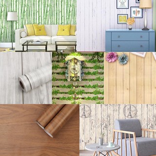 45cm x 10m - Giấy dán tường (có sẵn keo) - Mẫu giả gỗ (nhiều mẫu mới, đẹp, sang trọng)