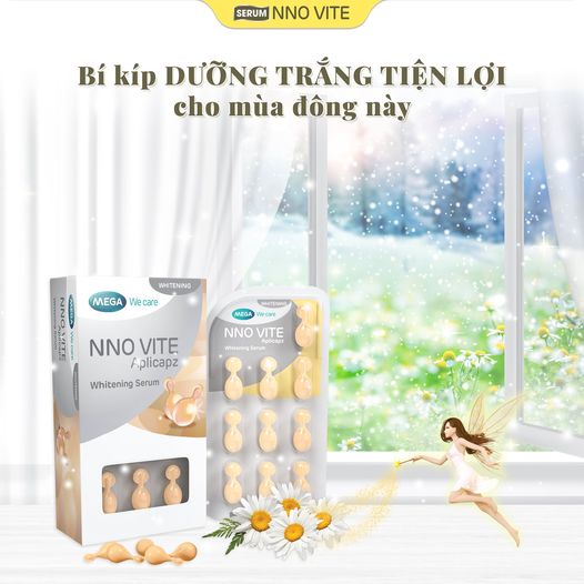 Serum dưỡng da trắng sáng NNO Vite Aplicapz (3 vỉ x 10 viên/hộp) - Hỗ trợ làm mờ thâm nám tàn nhang và ngăn ngừa lão hóa