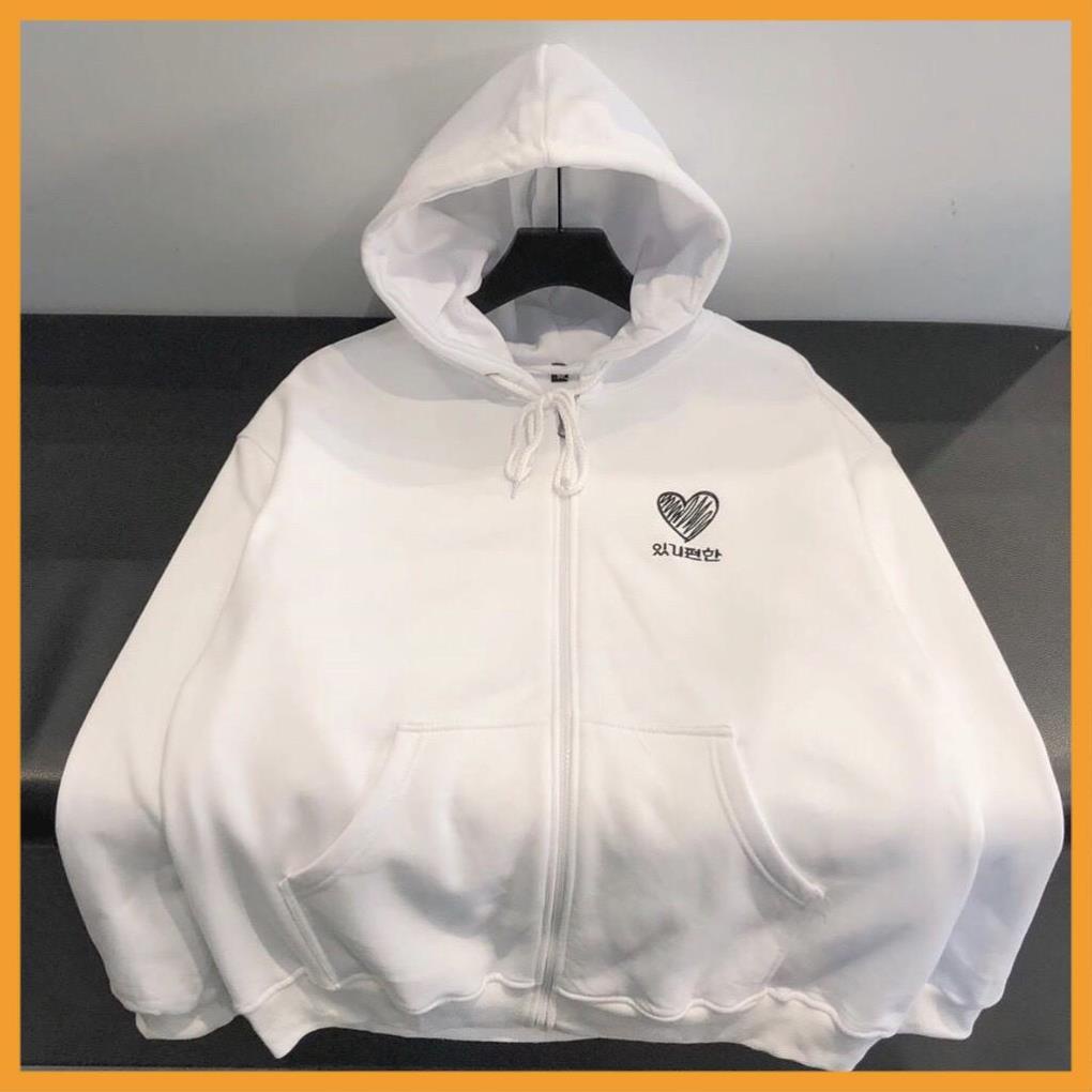 Áo Khoác nỉ Hoodie TRÁI TIM HEART Unisex chữ thêu cá tính có up hình thật trong mục bảng màu | BigBuy360 - bigbuy360.vn