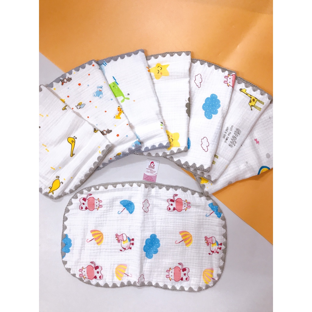 Gối Xô Sơ Sinh,Gối Xô Kutto Mềm Mịn 10 Lớp Cao Cấp Thấm Hút Mồ Hôi Cho Bé Sơ Sinh
