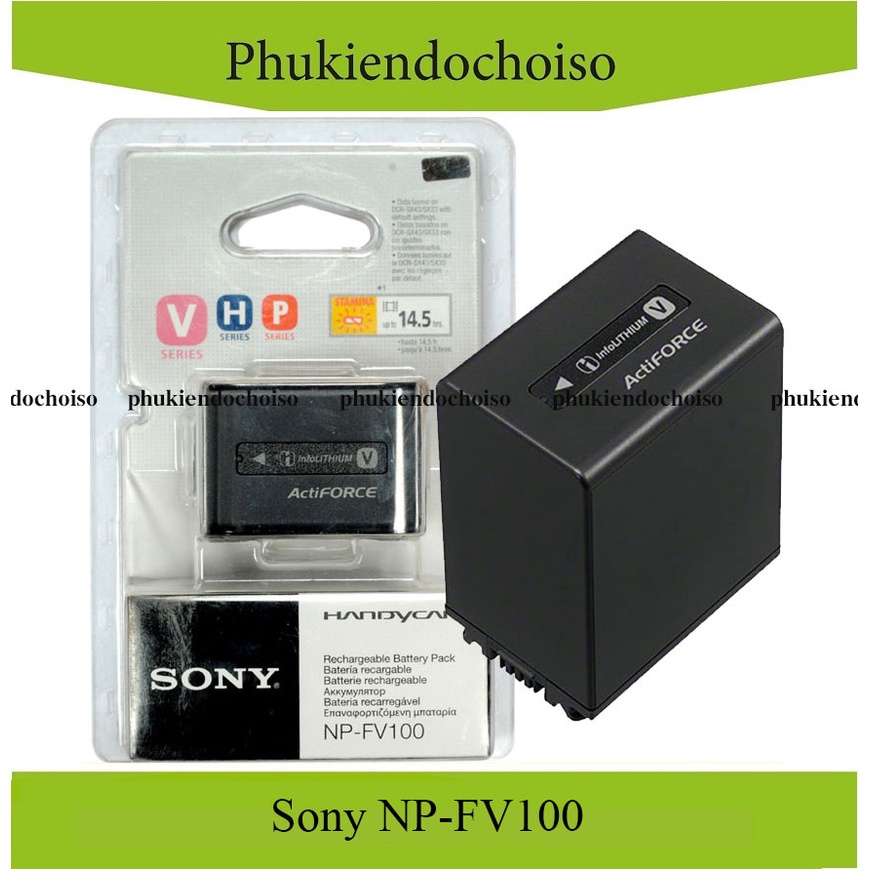 Bộ pin sạc máy ảnh Sony NP-FV100 - Hàng nhập khẩu