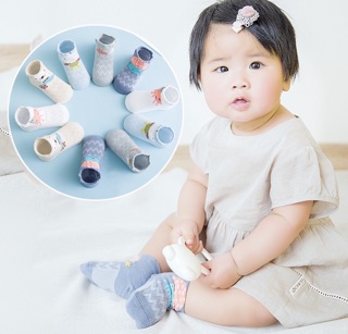 Set 5 đôi tất lưới SKIDS Tiny cho bé (giao màu ngẫu nhiên theo giới tính)