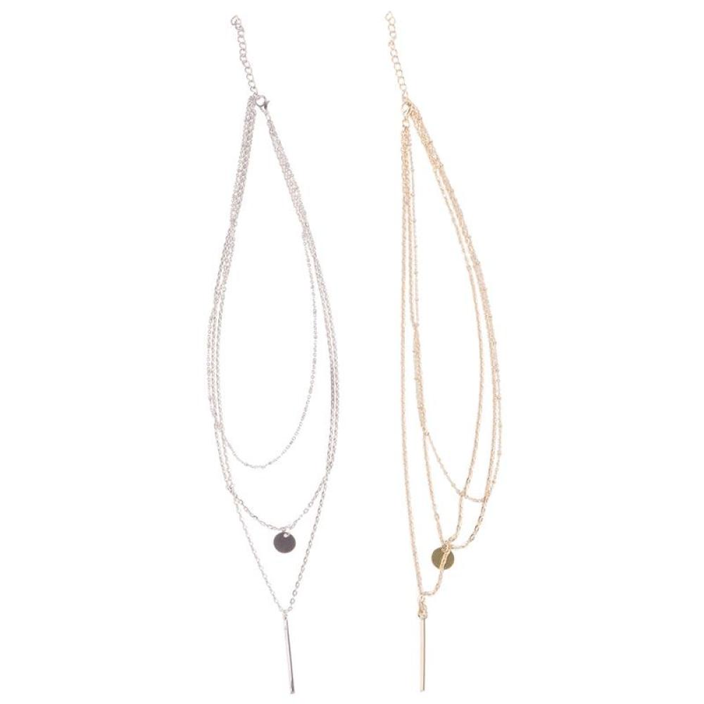 Vòng cổ 3 Lớp Đính Đồng Xu Và Tua Rua Phong Cách Retro Thời Trang Cho Nữ H8J9