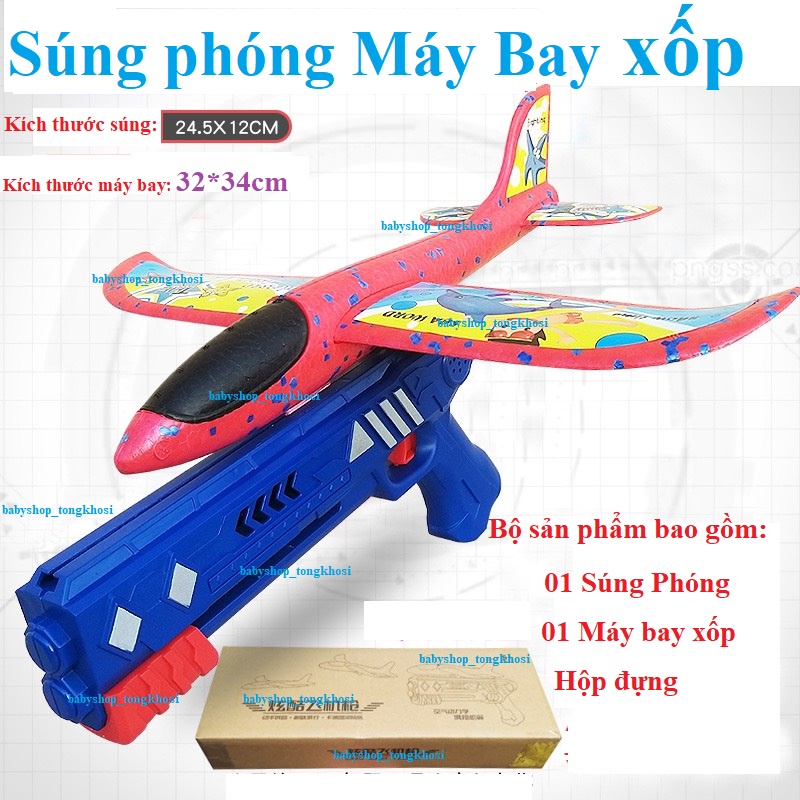 Súng Phóng Máy Bay xốp loại to 32x34cm, giá rẻ