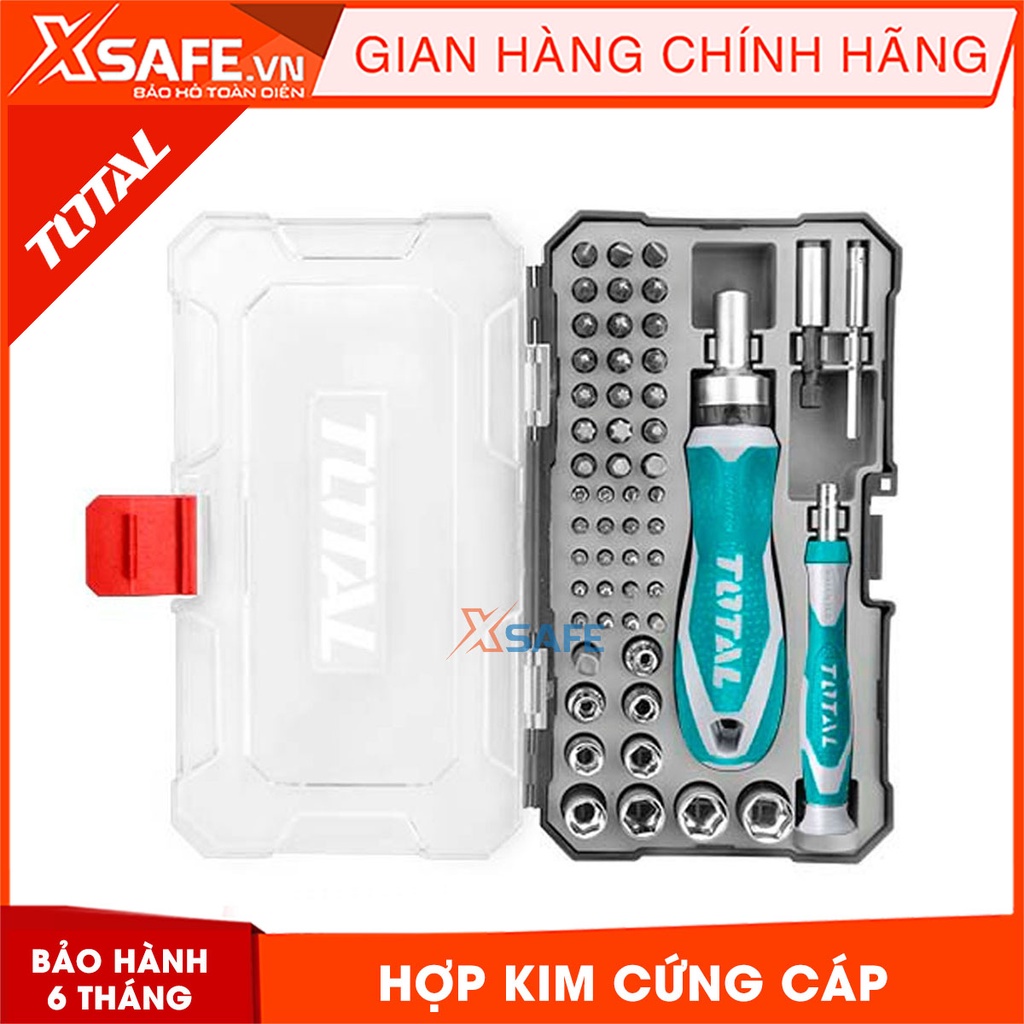 Bộ tua vít đa năng 55 chi tiết TOTAL TACSD30556 Bộ tuốc nơ vít thép hợp kim chắc chắn bển bỉ, dễ thay đổi đầu vít