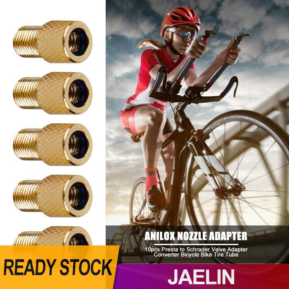 Set 10 Đầu Chuyển Đổi Van Presta Sang Schrader Chuyên Dụng Cho Xe Đạp