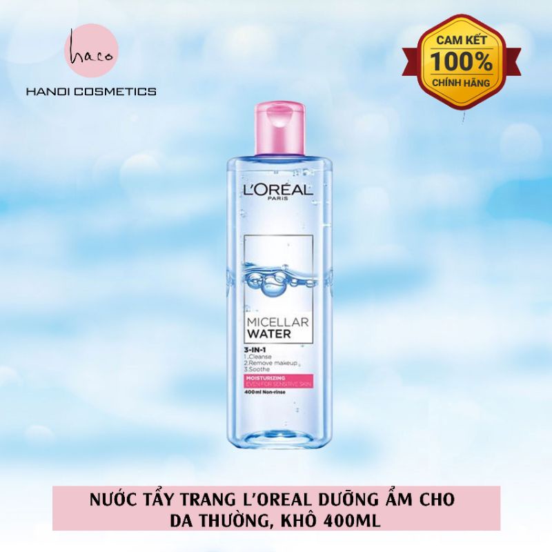 Nước tẩy trang L'Oreal Paris 3-in-1 Micellar Water 400ml