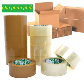 băng keo dán thùng 100y(1 lốc 6 cuộn)