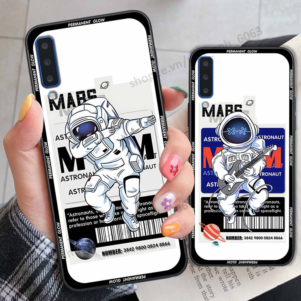 Ốp Samsung A7 2018 / A9 2018 be@r brick mars thời trang, ốp lưng điện thoại viền dẻo siêu chất