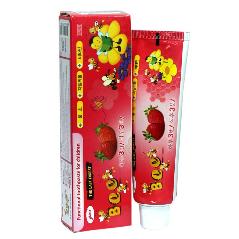 Kem đánh răng trẻ em Bee hương trái cây (Hàn Quốc) (1 hộp 90g)