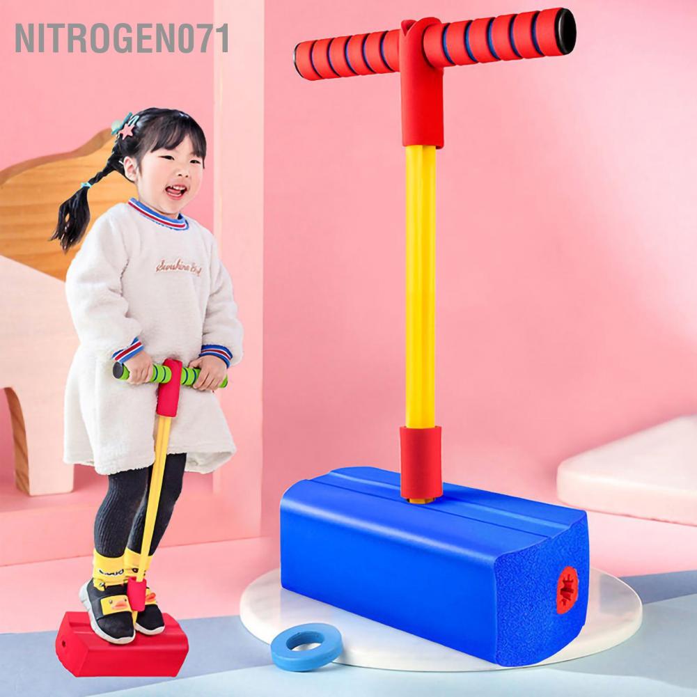 Nitrogen071 Kid Foam Pogo Jumper Bounce Balance Training Bouncing Toy with Squeaky Sounds