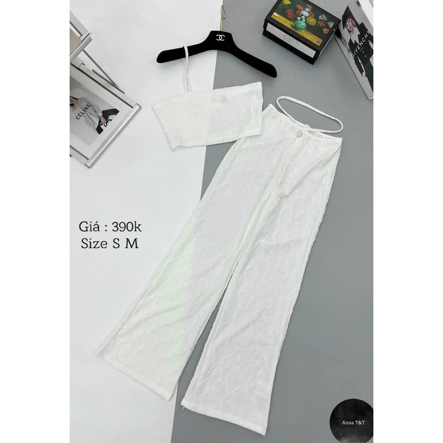 Set áo cup ngực và quần dài cực chất