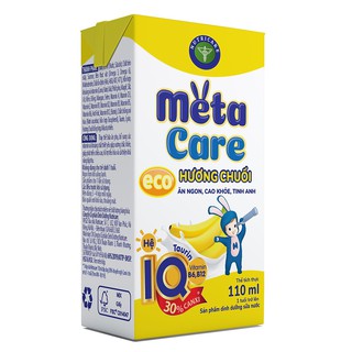 Sữa bột pha sẵn Metacare Eco Chuối 110ml (thùng × 48hộp)