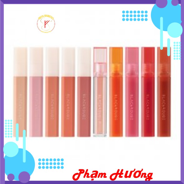(SẴN HÀNG )SON #BLACKROUGE HALF HALF WATER VELVET GLOW #NEW 2021