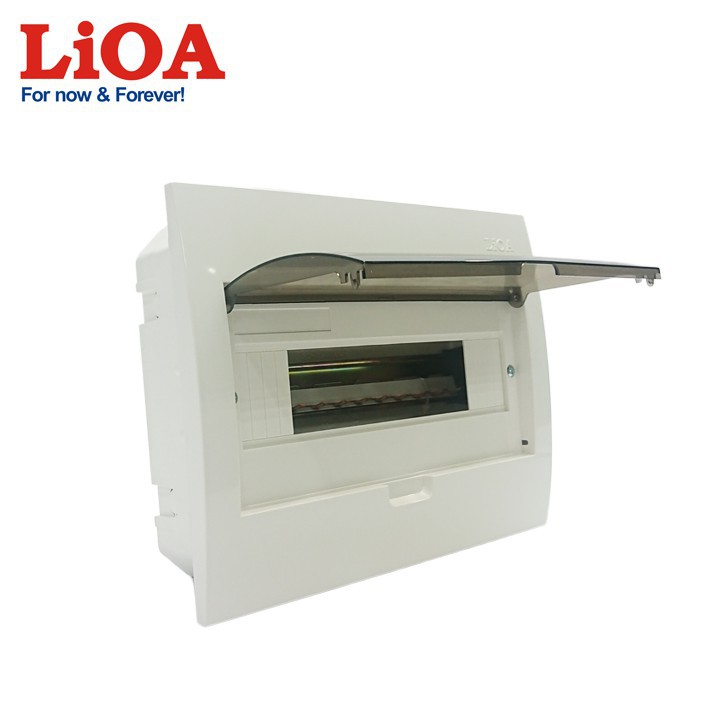 Tủ điện LiOA đế nhựa dùng cho MCB, MCCB, RCBO chứa 8 đến 12 aptomat (SE4FC8/12LA)