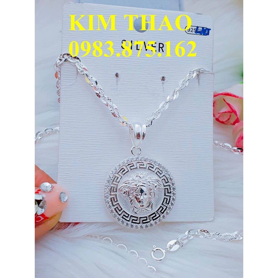 Dây chuyền bạc ta mặt versace