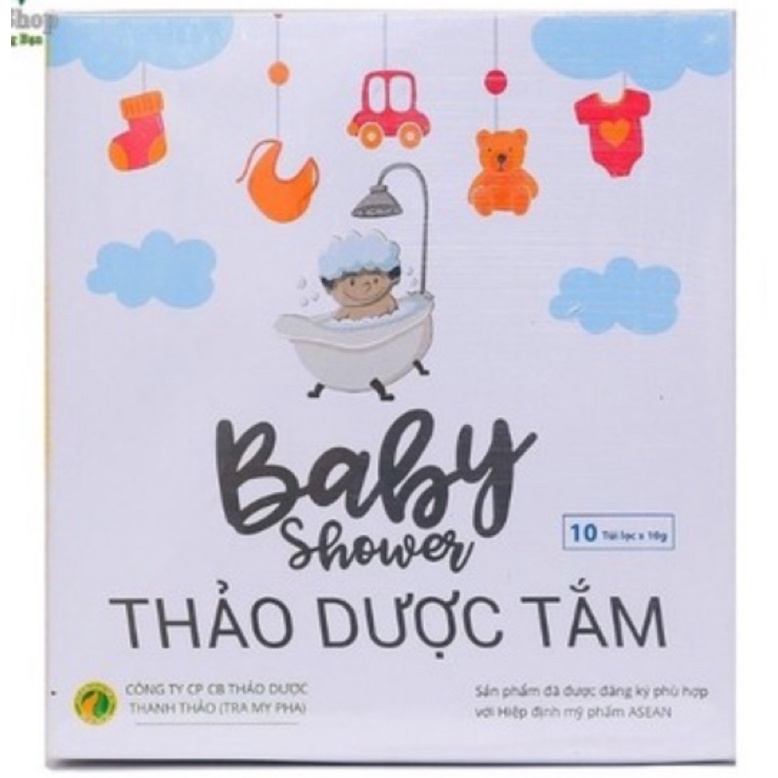 THẢO DƯỢC TẮM BABY SHOWER THANH THẢO HỘP 10 TÚI LỌC