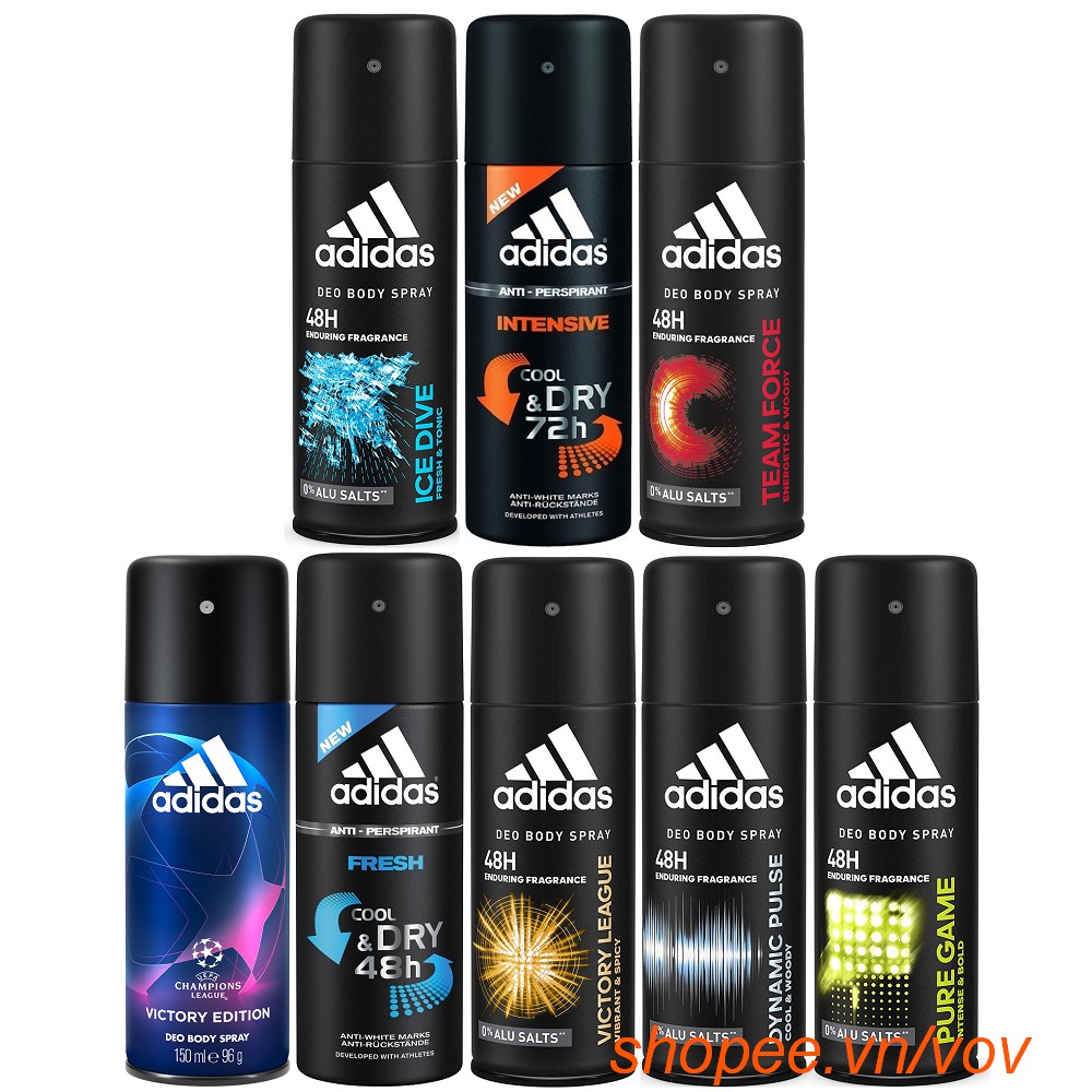 Xịt Khử Mùi Toàn Thân 150ml Adidas Chính Hãng