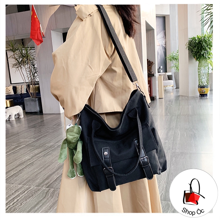 (HOT) Túi vải nữ chất vải canvas siêu bền trẻ trung E280 ( không gấu )