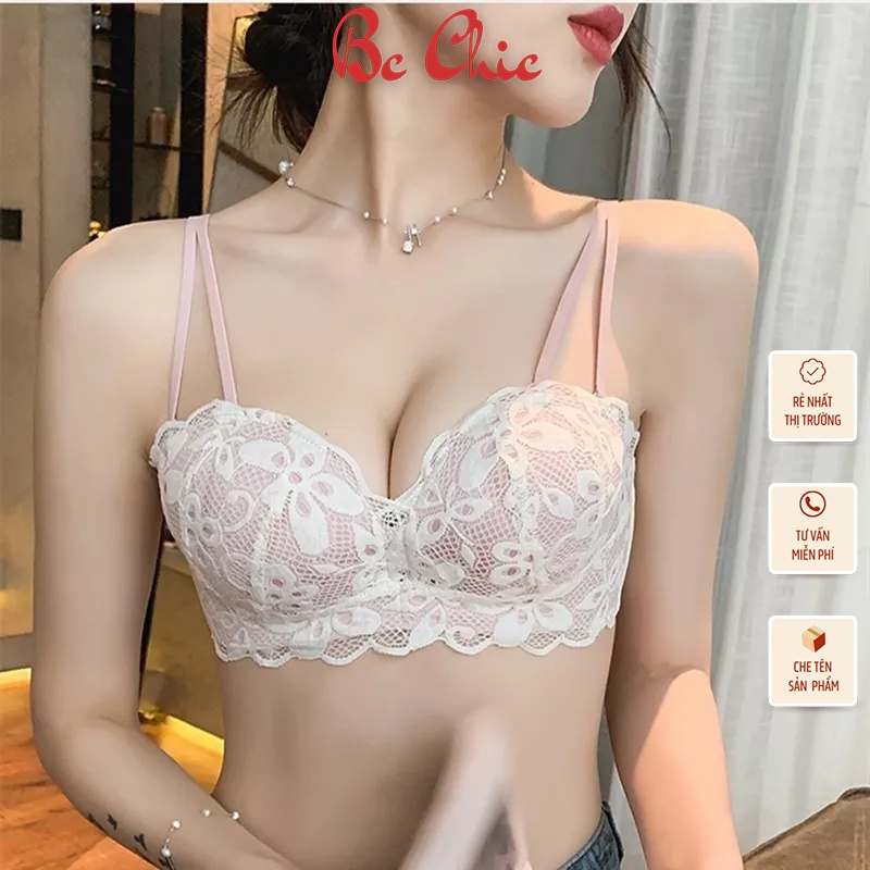 Áo Lót Nữ , Áo Ngực Nữ không gọng mềm mại thiết kế họa tiết ren hoa sexy quyến rũ mã A0779 BC_CHIC LINGERIE