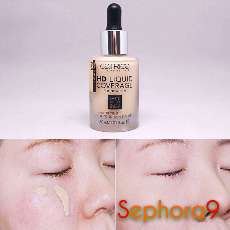 Kem nền kiềm dầu Catrice HD 24h Liquid Coverage Foundation che phủ tốt [Mẫu Mới 2019] | BigBuy360 - bigbuy360.vn